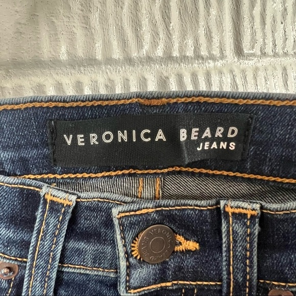 Veronica Beard | Kate 10” Patch Skinny Jean Raw Hem 24 - Picture 7 of 8